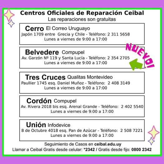 Centros de Reparación Ceibal